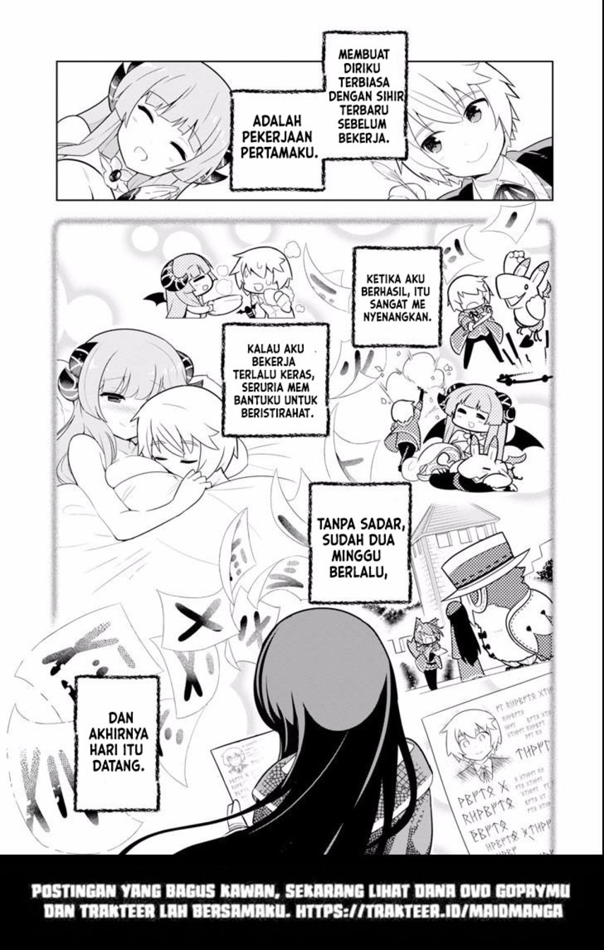 Wakamono no Kuro Mahou Hanare ga Shinkoku desu ga, Shuushoku shite Mitara Taiguu Iishi, Shachou mo Tsukaima mo Kawaikute Saikou desu Chapter 03.1 Gambar 19